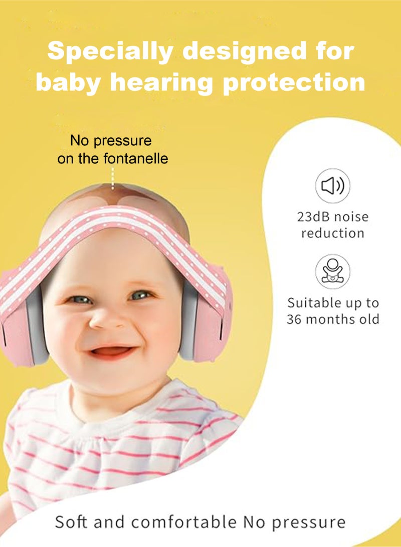 URbazaar Baby EarMuffs, Noise cancelling Headphones for Newborns, Infants & Toddlers (0-36 Months) | Hearing Protection for Sleeping, Travel, Concerts, Fireworks & Loud Noise Environments - Image 2